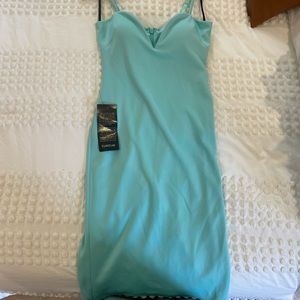 Teal Bebe Dress